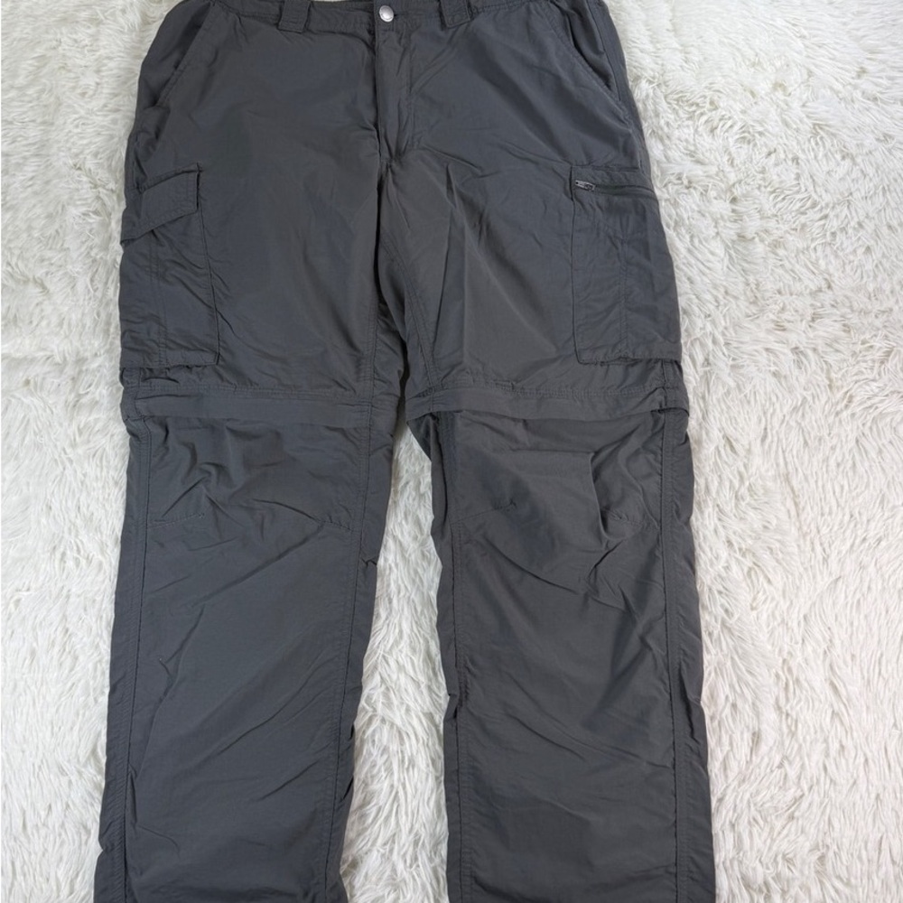 Men's Gray Convertible Cargo Pants